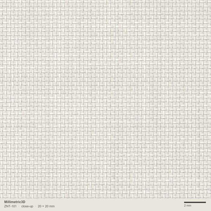 ZNT-101 Voile sheer, white
